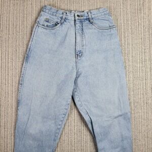 Vintage Rio Jeans Womens 11 Light Wash High Rise Tapered 100% Cotton Denim 90s‎